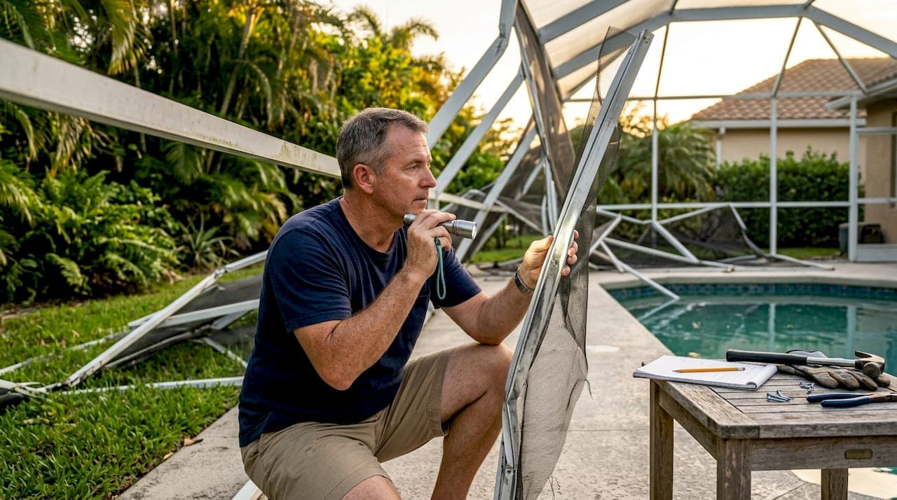 Pool Cage Storm Damage Repair Steps: Save Up to 90%