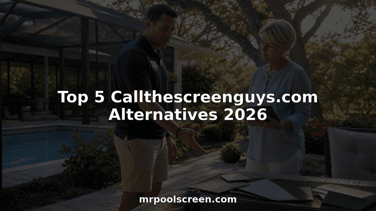 Top 5 Callthescreenguys.com Alternatives 2026