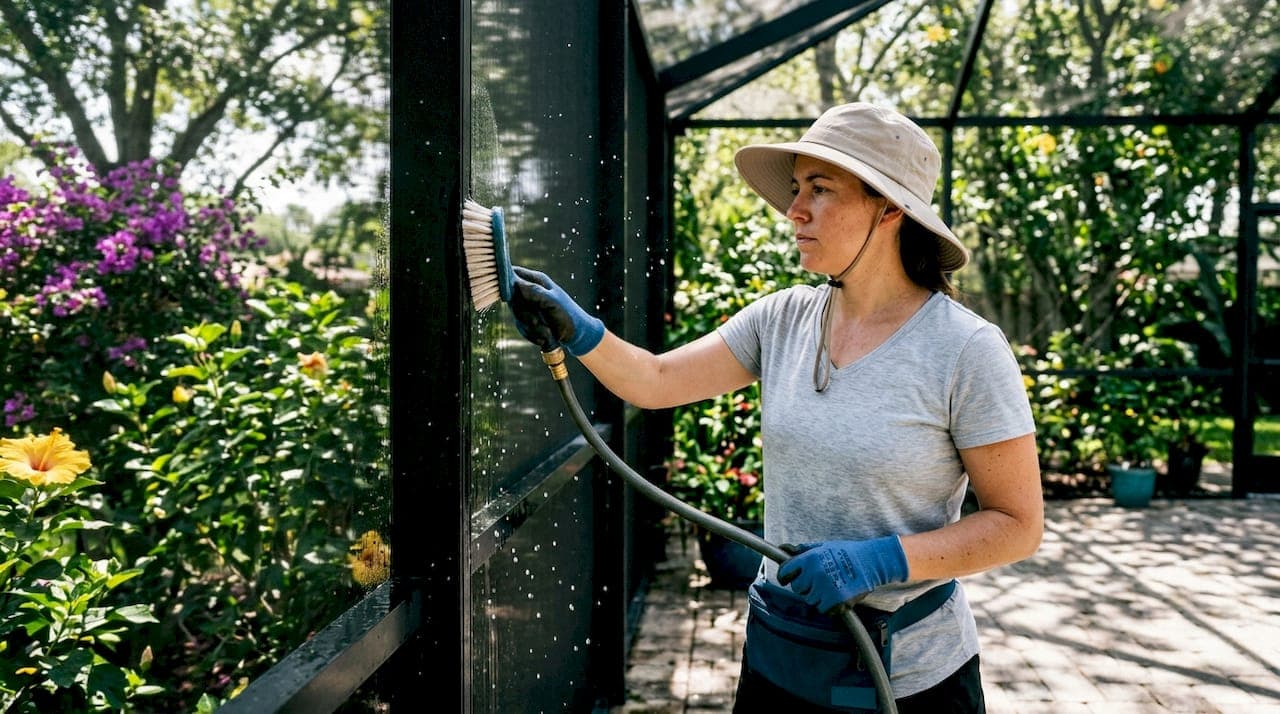 Pool Screen Mildew Stain Removal Guide for Homeowners
