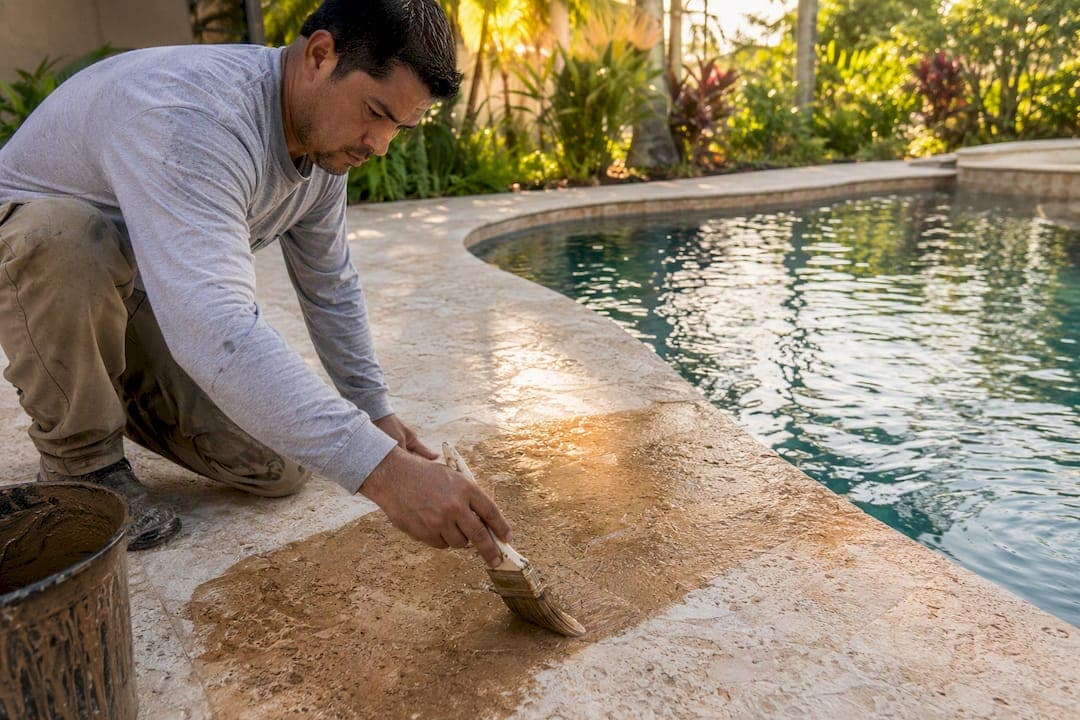 Stone Pool Deck Staining: When to Stain, Seal, or Call a Pro