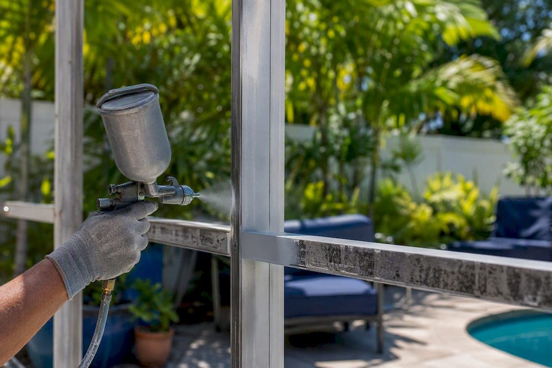 When Is the Weather Right for Painting a Pool Cage?