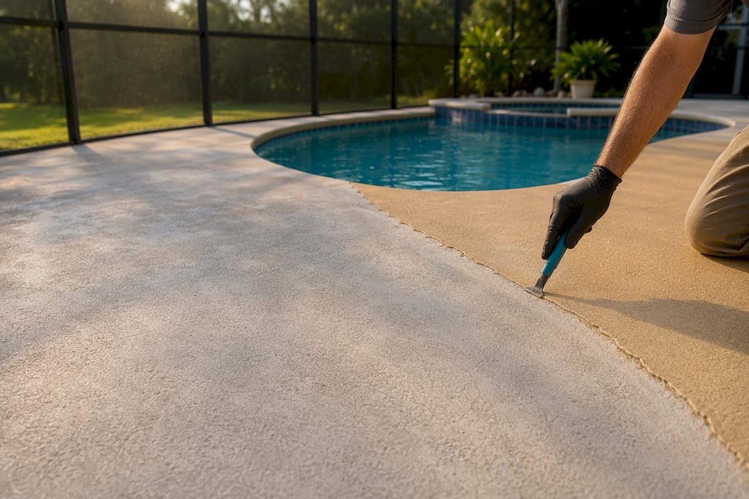 Condition Based Fixes to Restore Faded Pool Deck Color for Homeowners
