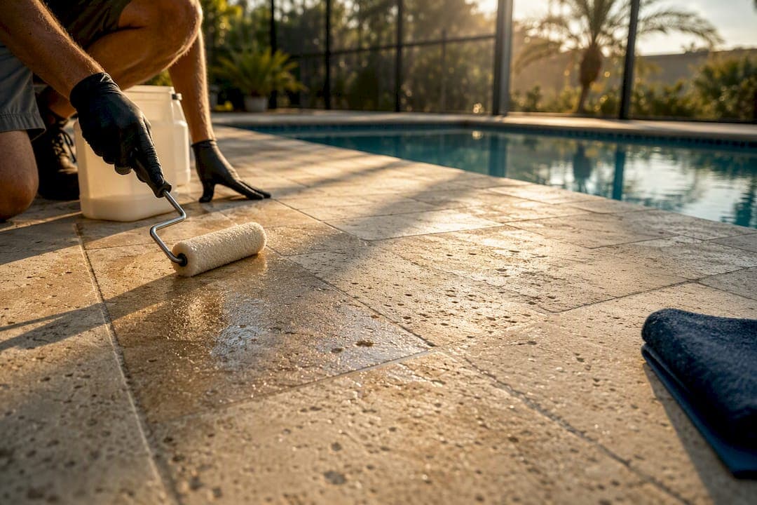 Homeowners: Contractor Led 3 Moves to Seal a Natural Stone Pool Deck
