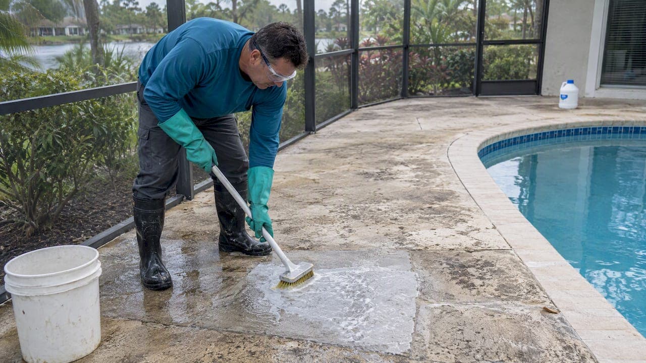 Pool Decks: Keep Chlorine Away When Acid Etching, or Risk Toxic Gas